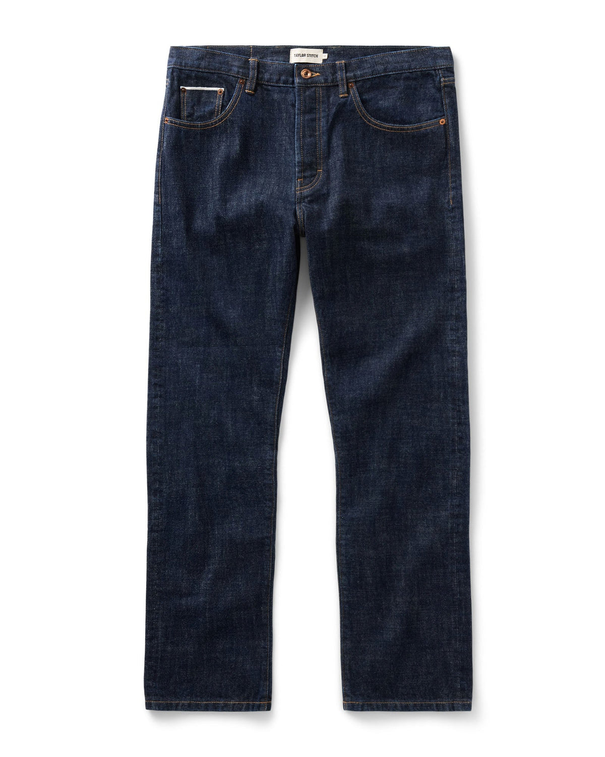 The Straight Jean in Rinsed Organic Selvedge