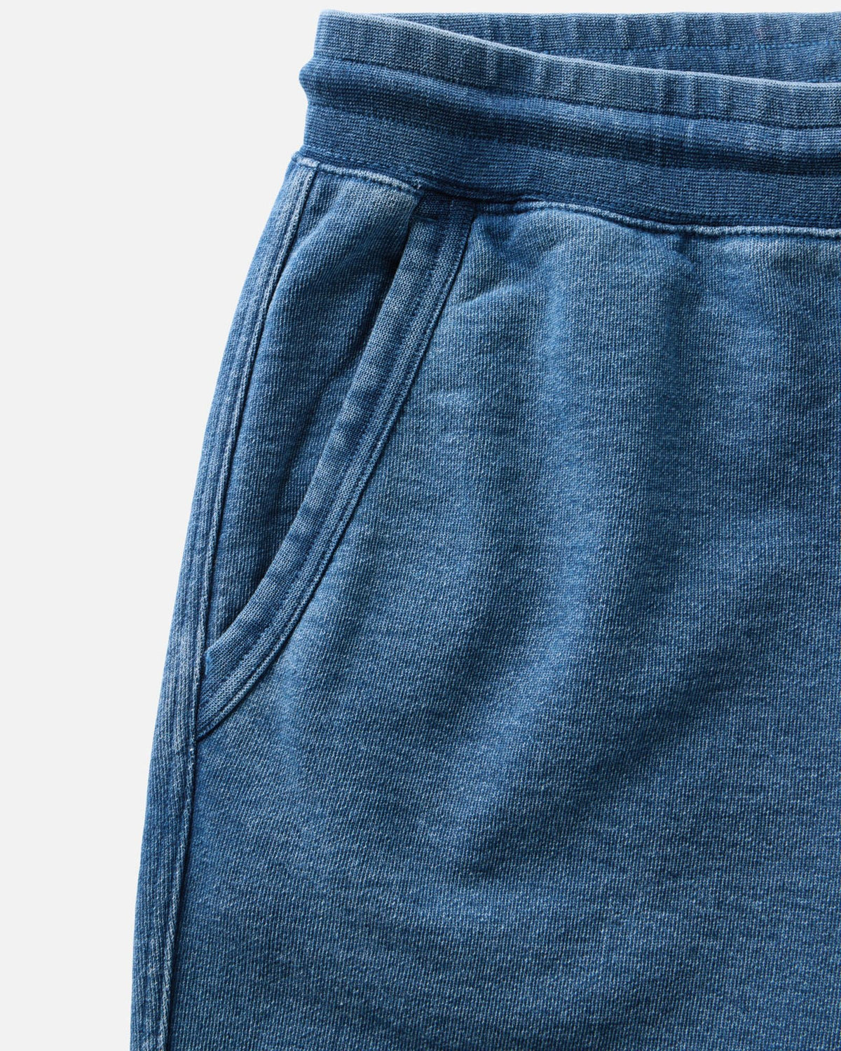 The Sunset Pant in Washed Indigo Terry