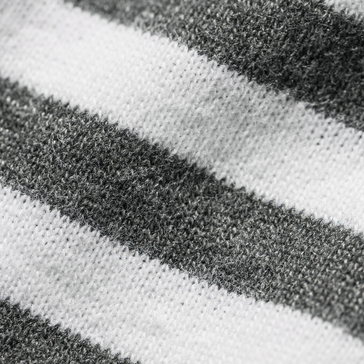 The Triblend Long Sleeve in Charcoal Stripe