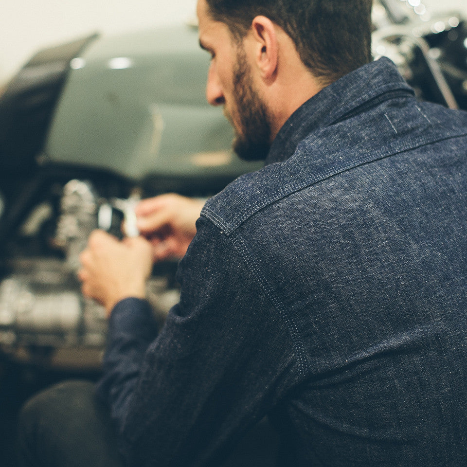 The Utility Shirt in Swift Mills Denim