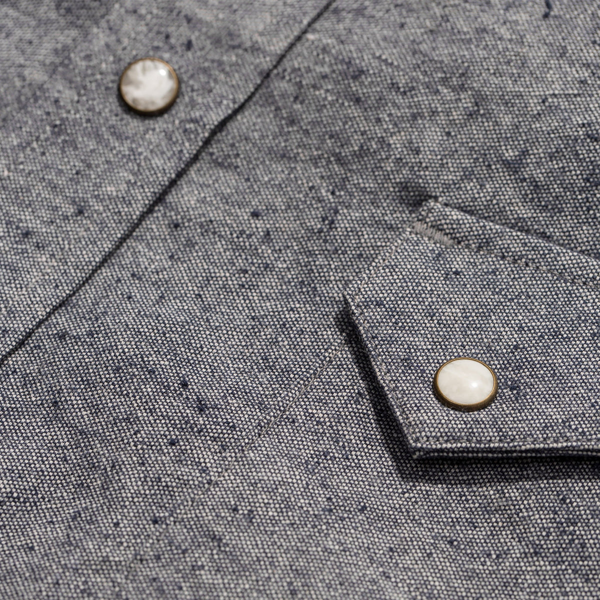 The Western Shirt in Upcycled Chambray