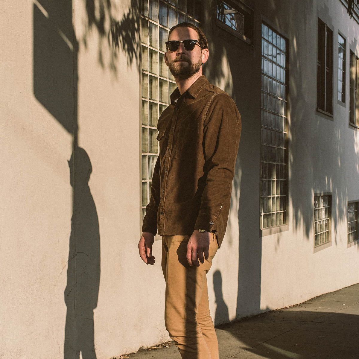 The Utility Shirt in Tobacco Cord