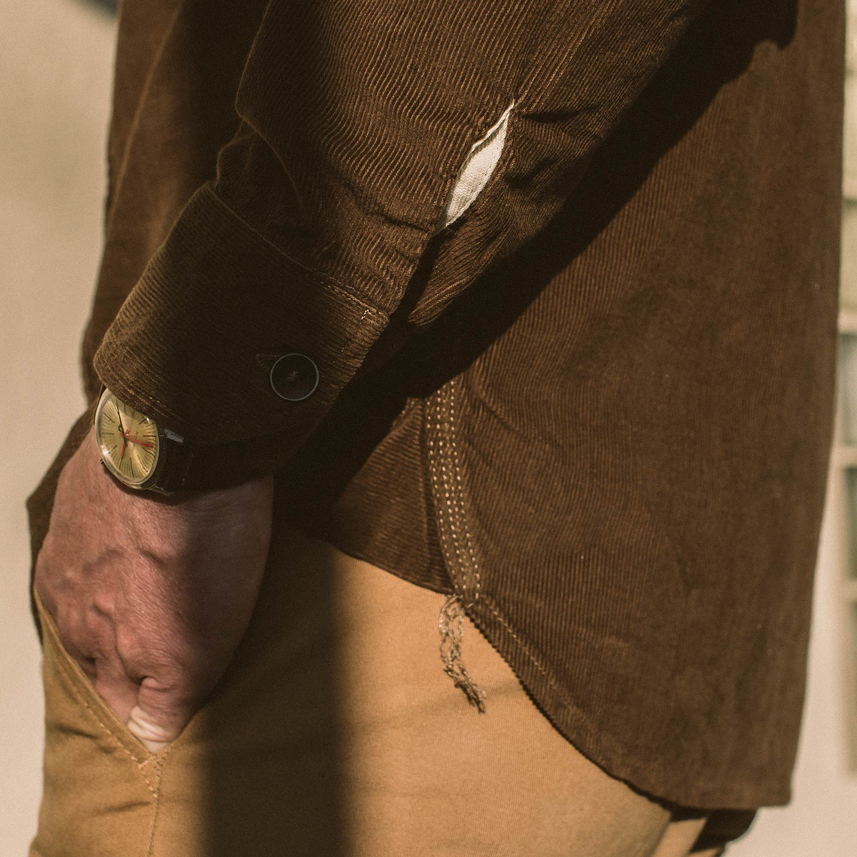 The Utility Shirt in Tobacco Cord