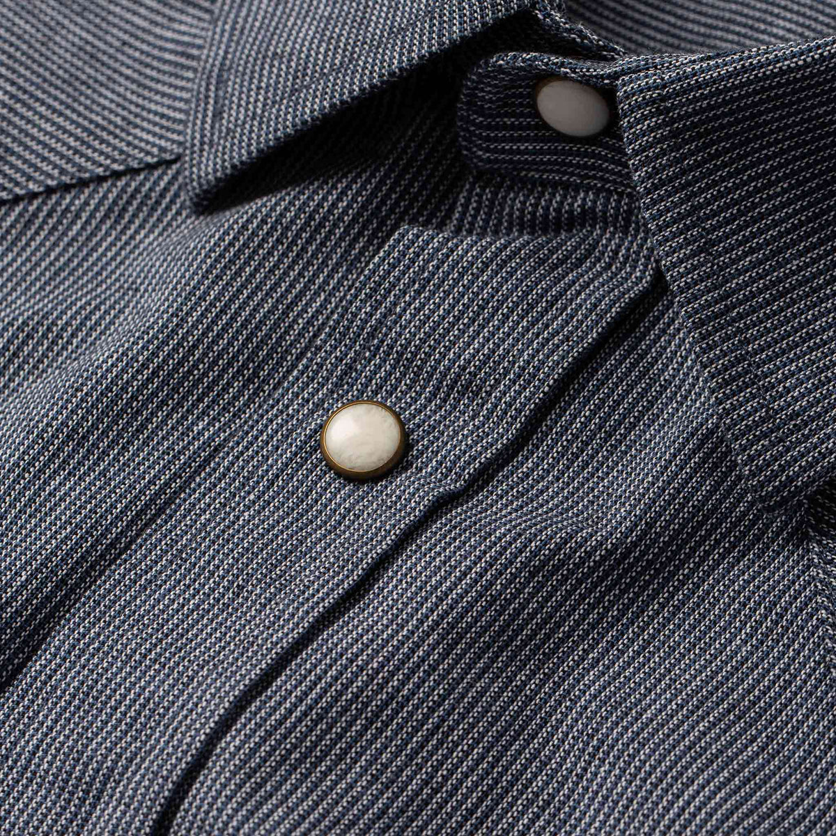 The Western Shirt in Indigo Stripe