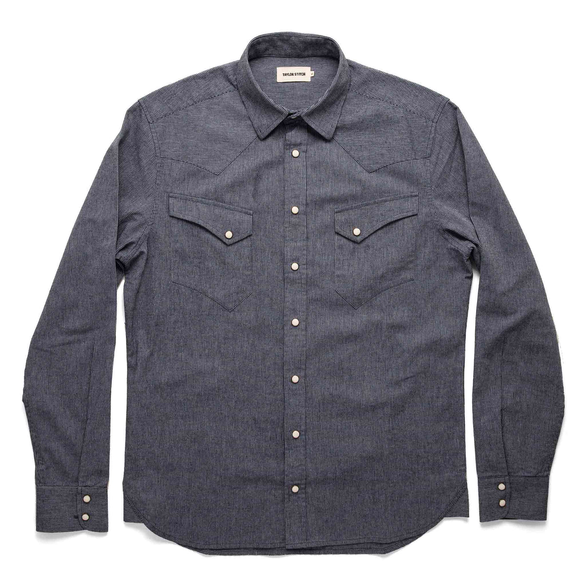 The Western Shirt in Indigo Stripe