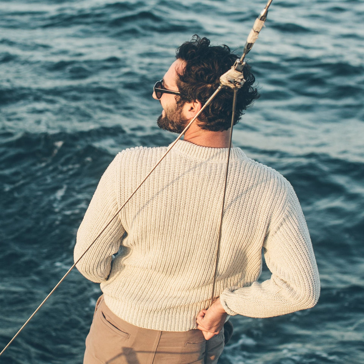 The Whaler Sweater in Ash