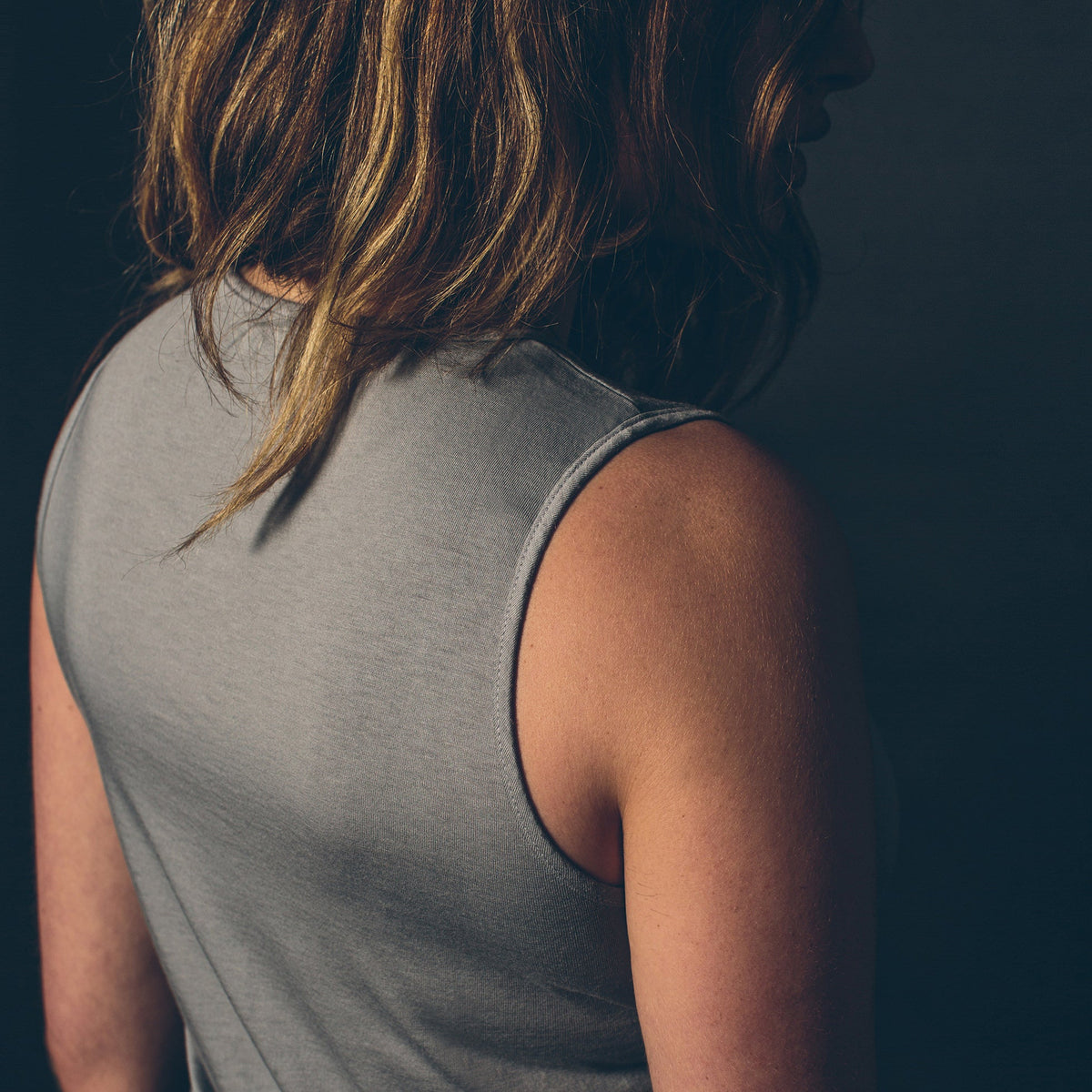 The Elle Tank in Heather Grey