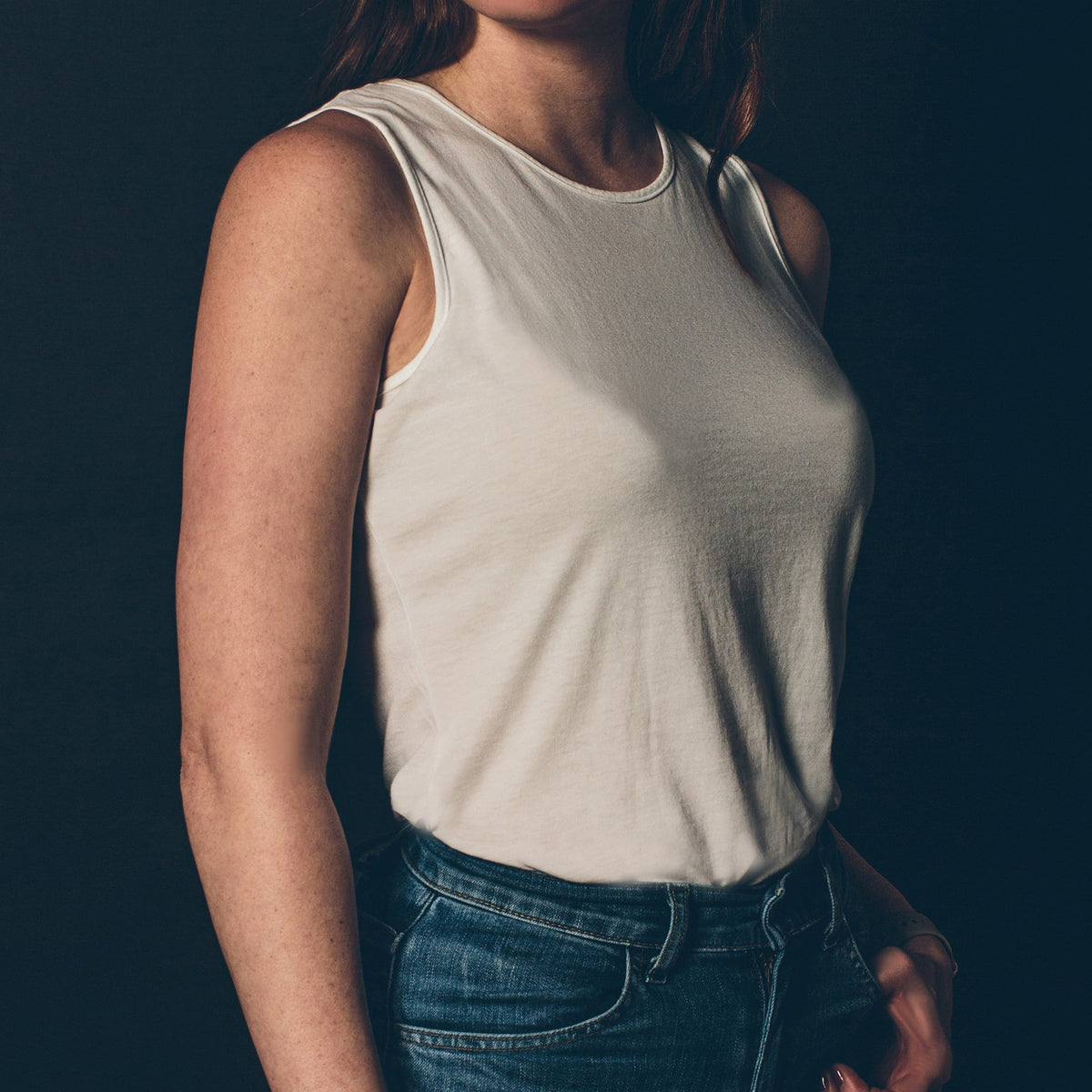 The Elle Tank in Ivory