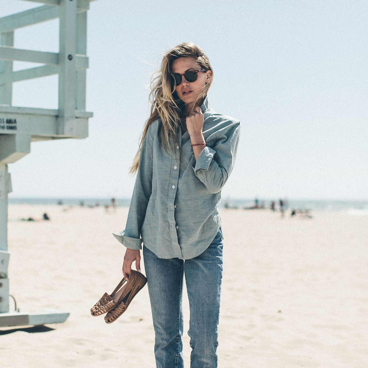 The Katherine in Seafoam Cotton Linen