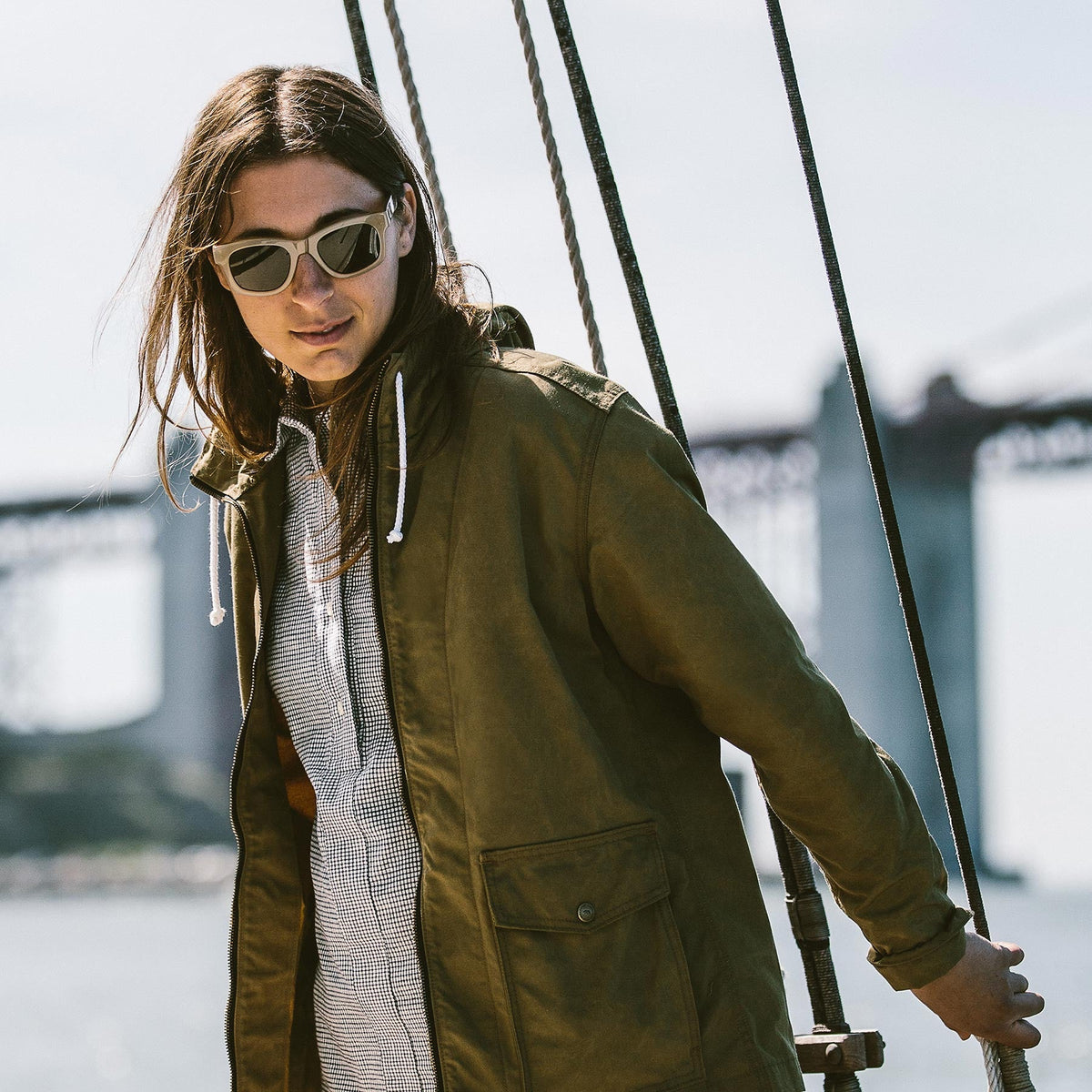 The Lighthouse Jacket in Olive