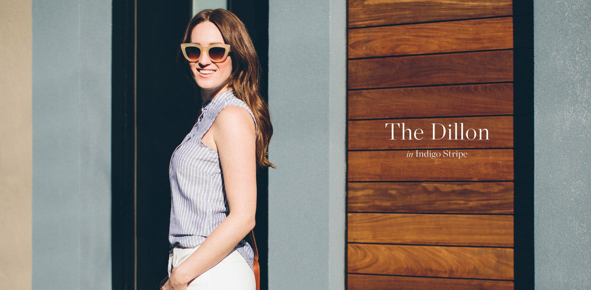 The Dillon in Indigo Stripe