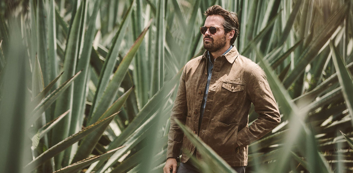 The Project Jacket in Field Tan Beeswaxed Canvas