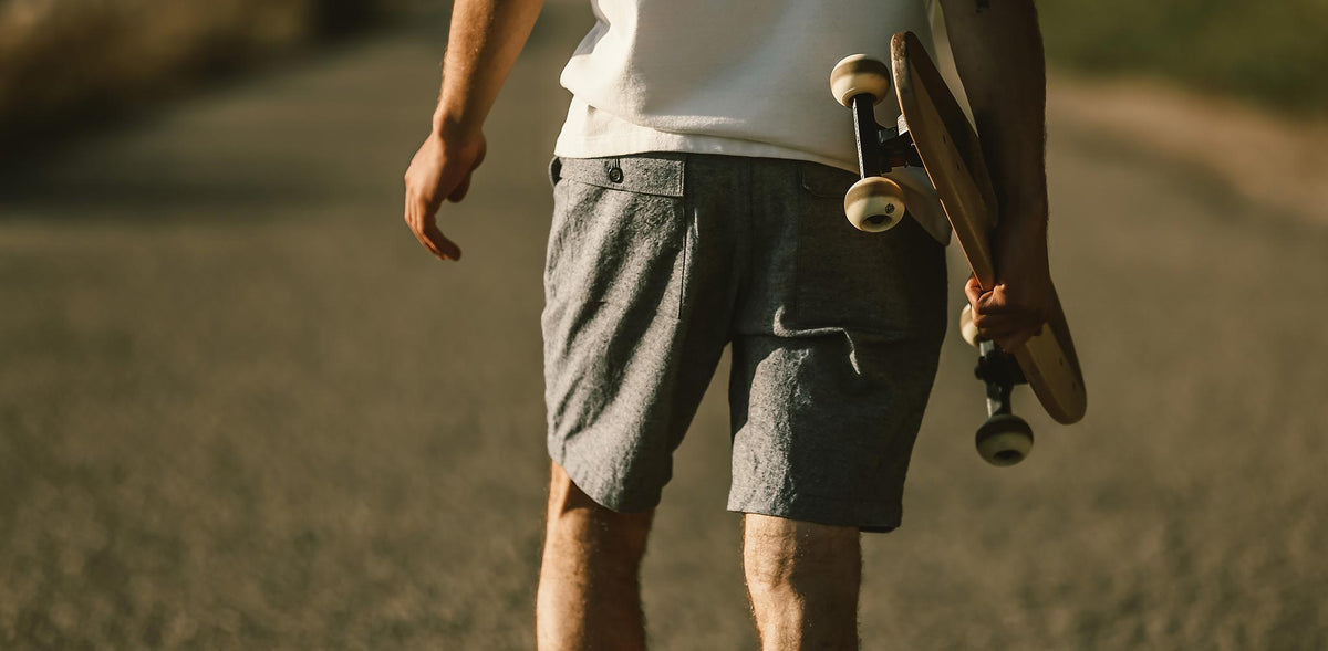The Camp Short in Slub Chambray