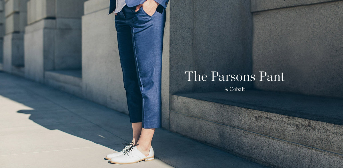 The Parsons Pant in Cobalt