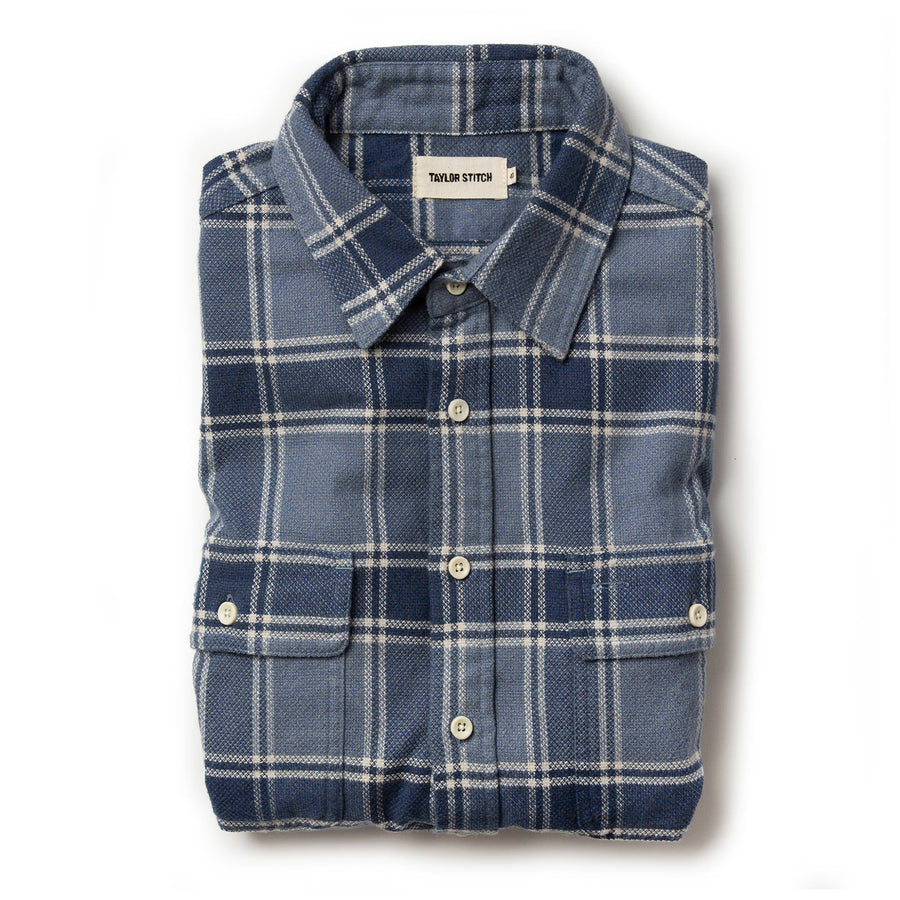 The Ledge Shirt in Navy Plaid