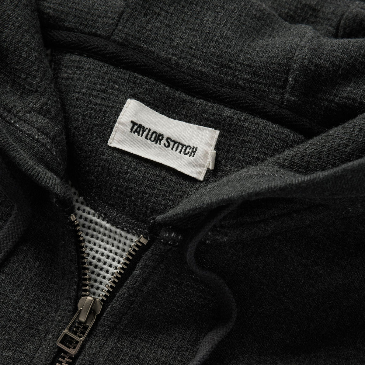 The Weekend Hoodie in Coal Double Knit