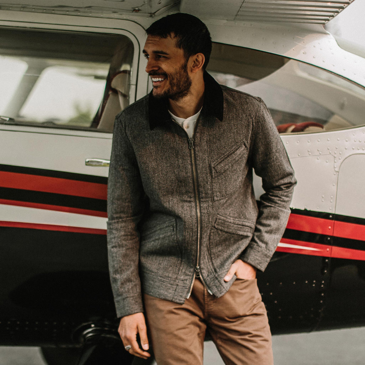 The Ignition Jacket in Indigo Salt and Pepper