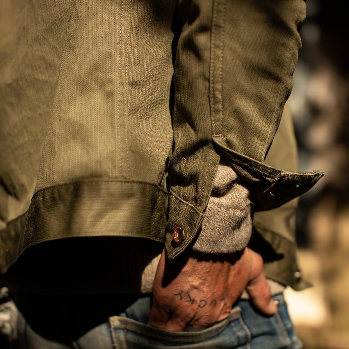 The Ryder Jacket in Yoshiwa Mills Olive