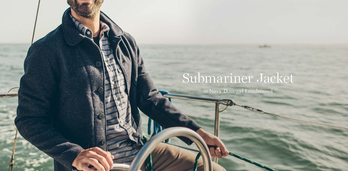 The Submariner in Navy Donegal Lambswool