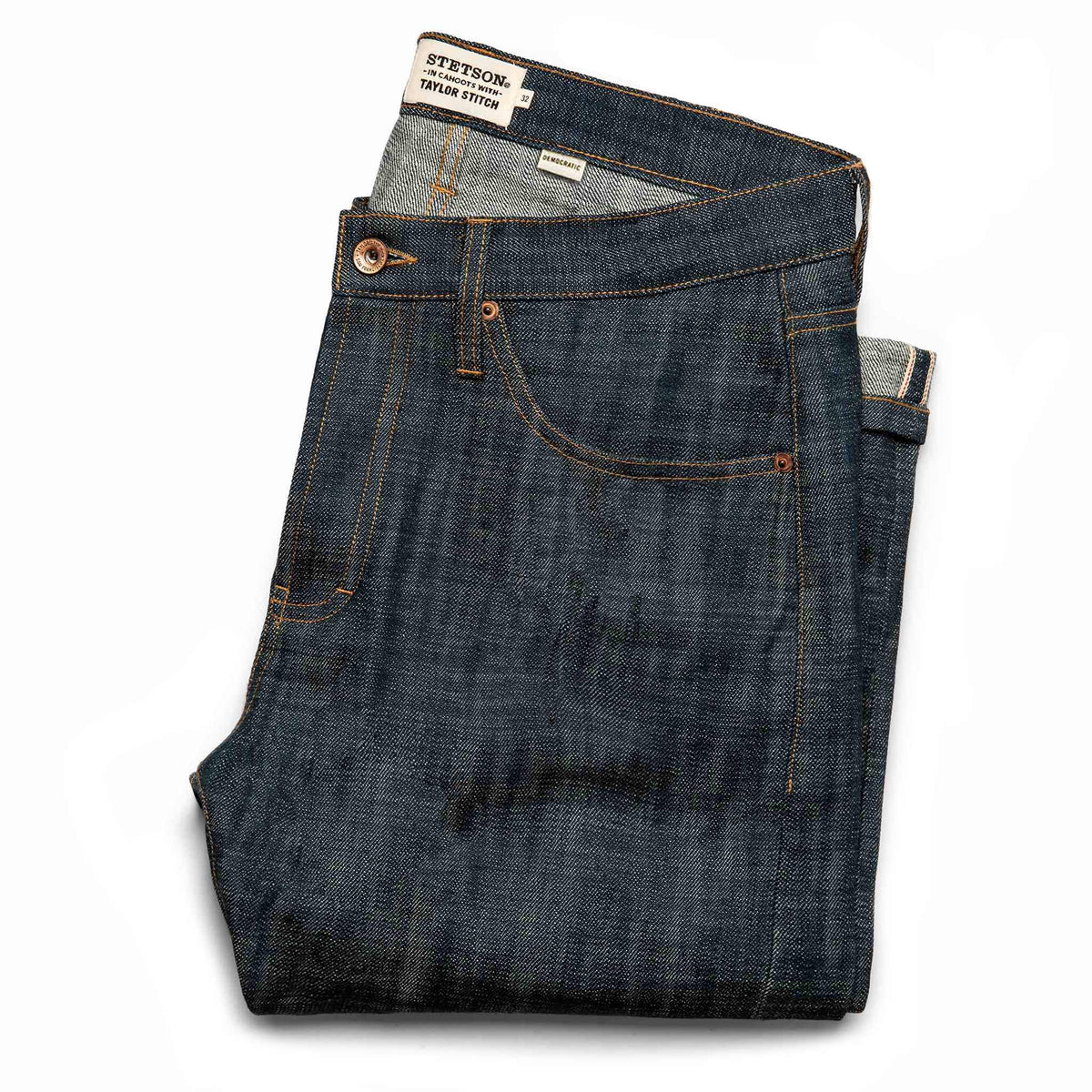 The Democratic Jean in Green Cast Selvage