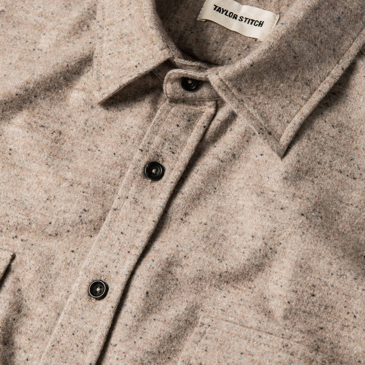 The Yosemite Shirt in Oat Donegal