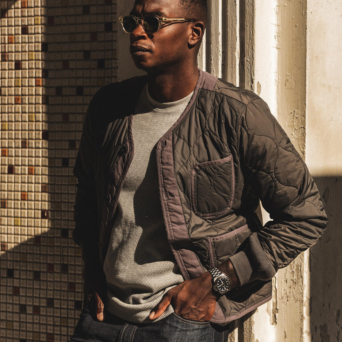 The Taylor Stitch x Alpha Industries ALS/92 in Raven