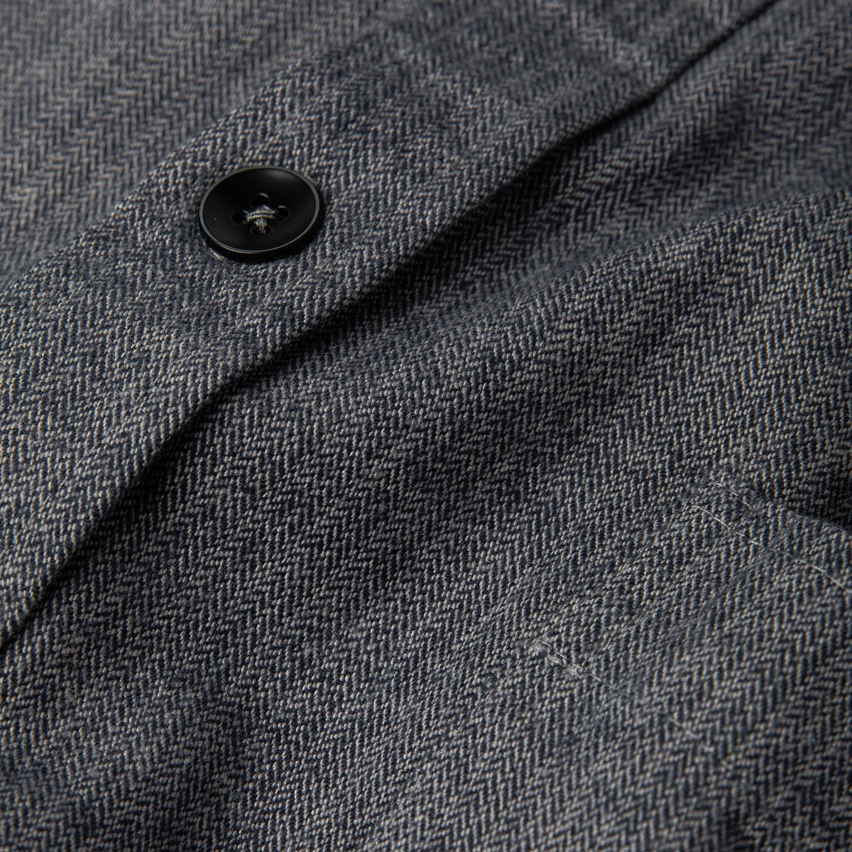The Mechanic Shirt in Slate Herringbone
