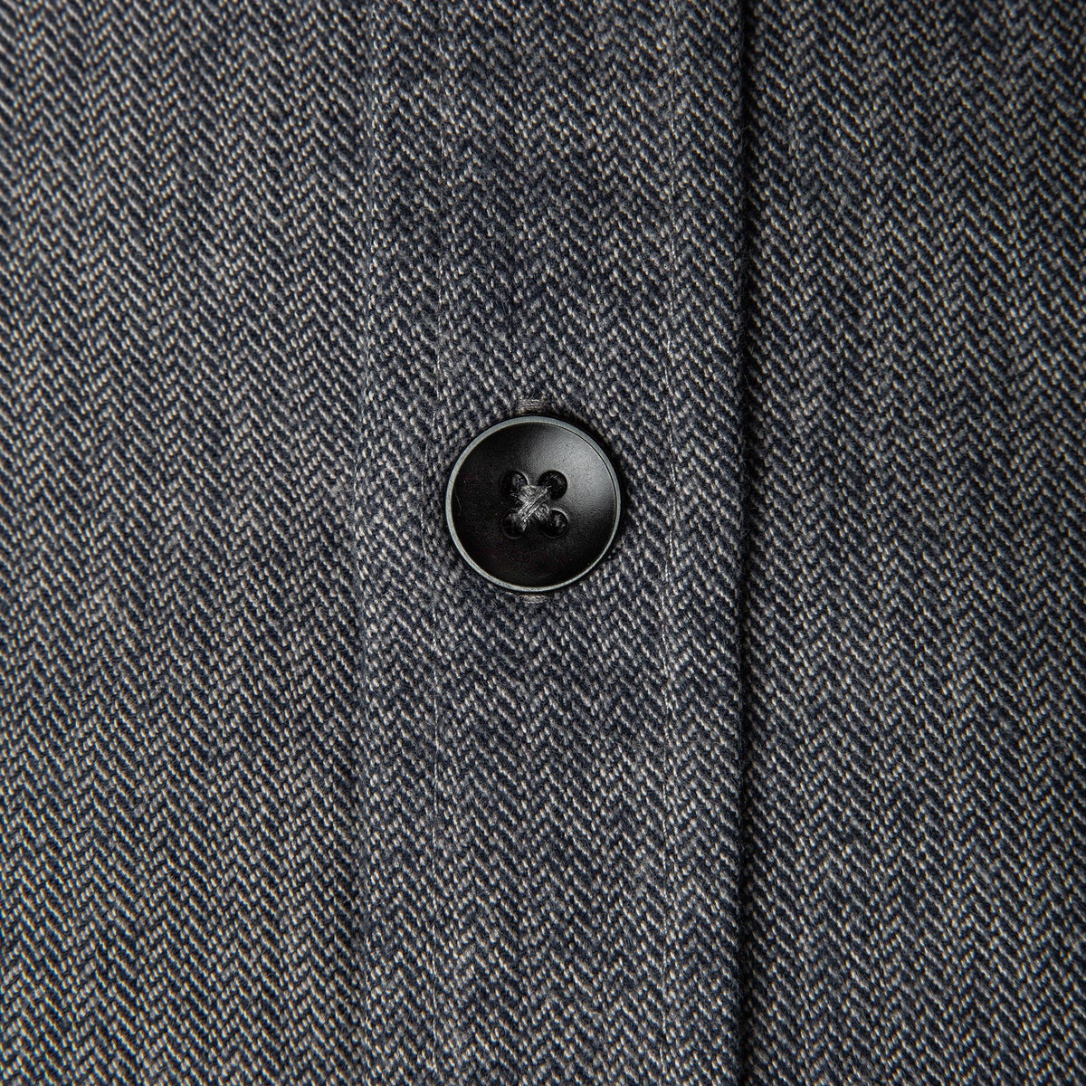 The Mechanic Shirt in Slate Herringbone