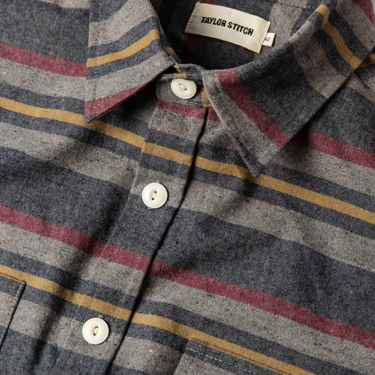The Moto Shirt in Blanket Stripe