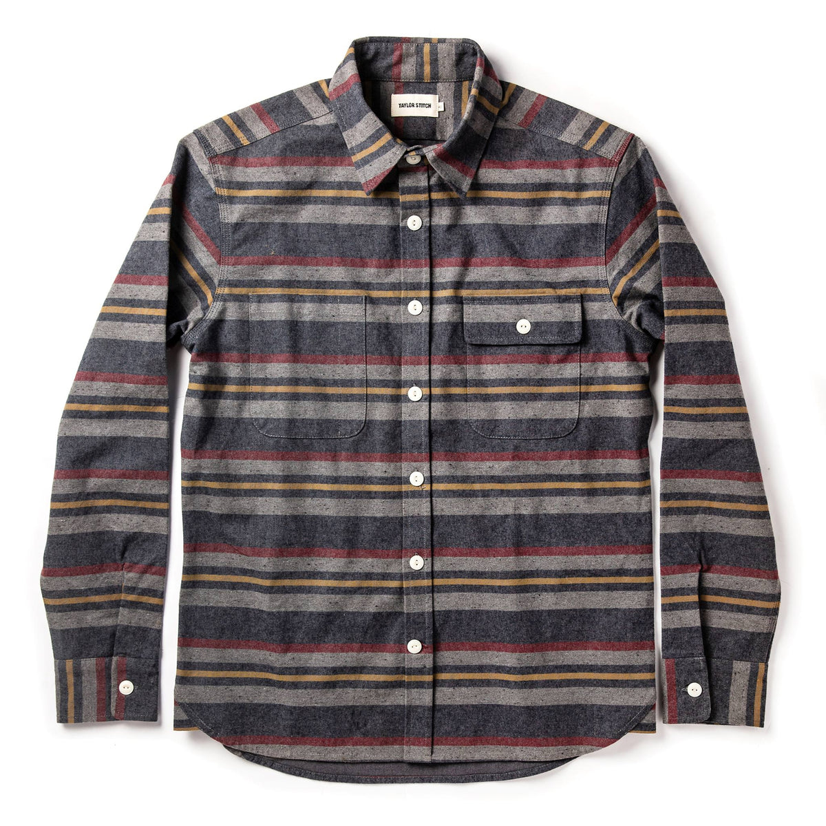 The Moto Shirt in Blanket Stripe