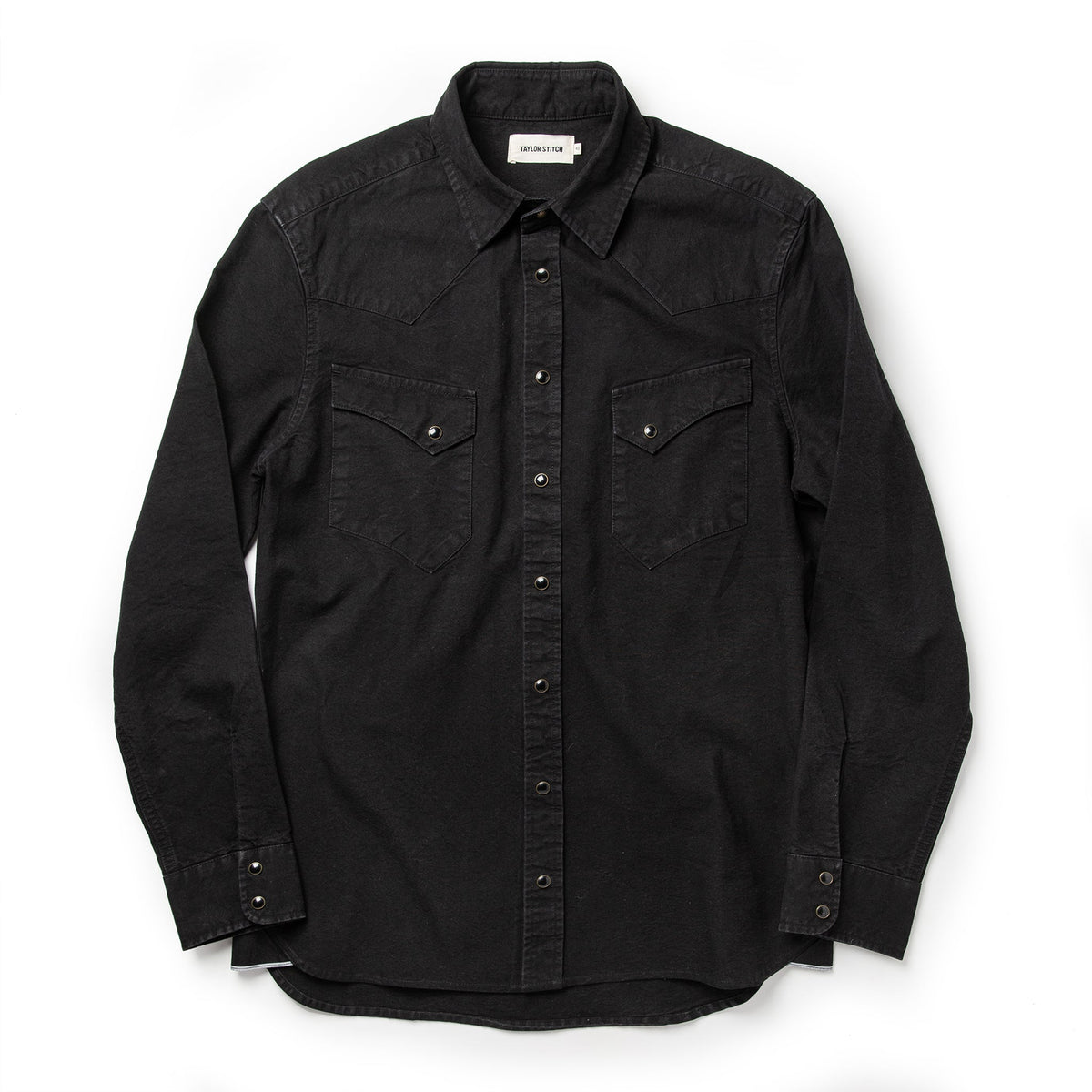 The Western Shirt in Washed Black Selvage Chambray