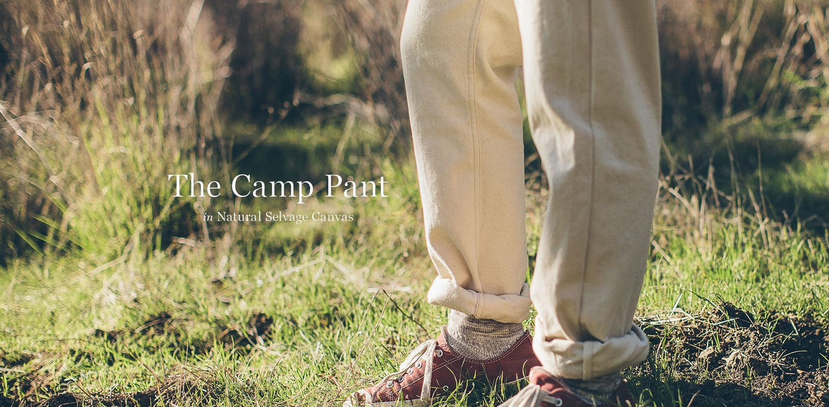 The Camp Pant in Natural Selvage Canvas