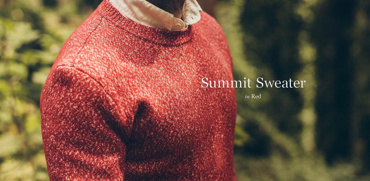 The Summit Sweater in Red