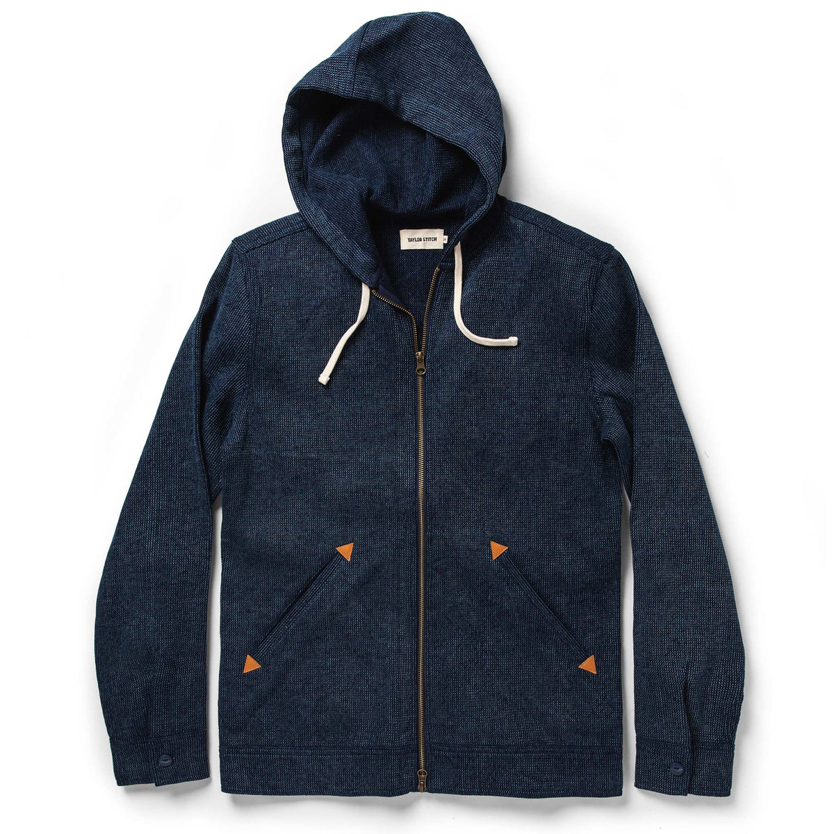 The Après Hoodie in Indigo Waffle
