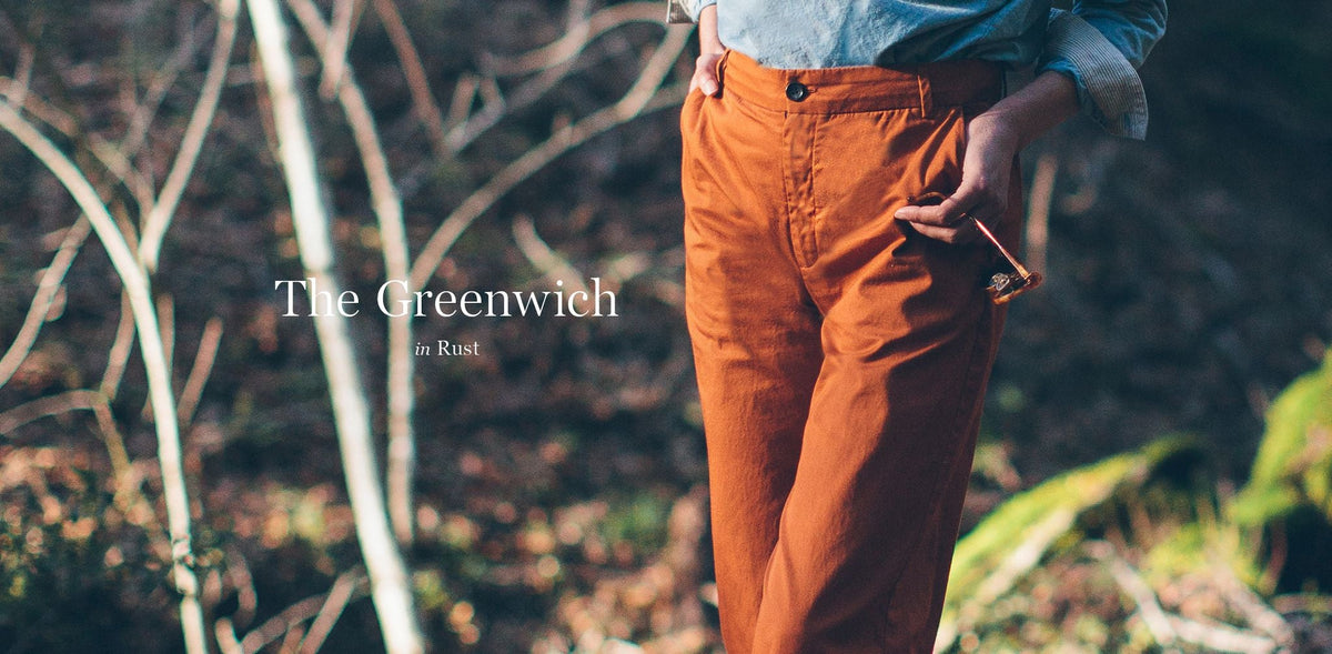 The Greenwich Pant in Rust