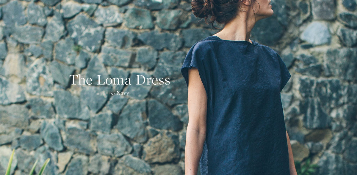 The Loma Dress in Navy