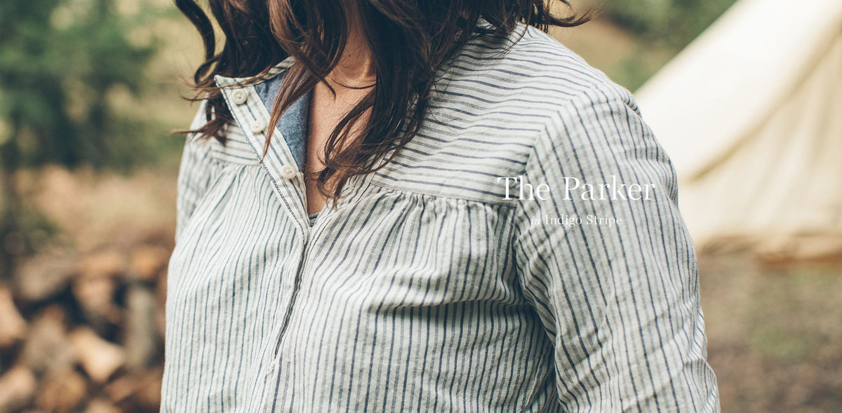 The Parker in Indigo Stripe